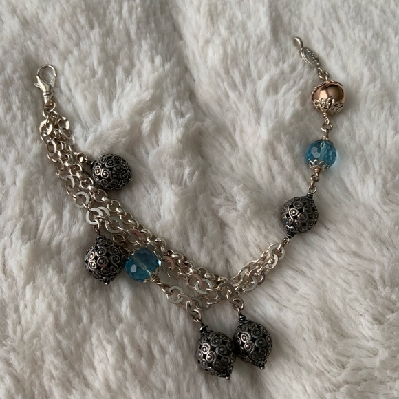 MILROS 925 Sterling silver chain Bracelet Italy - Picture 6 of 6